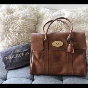 Mulberry Heritage Bayswater Tote in Oak/Brass